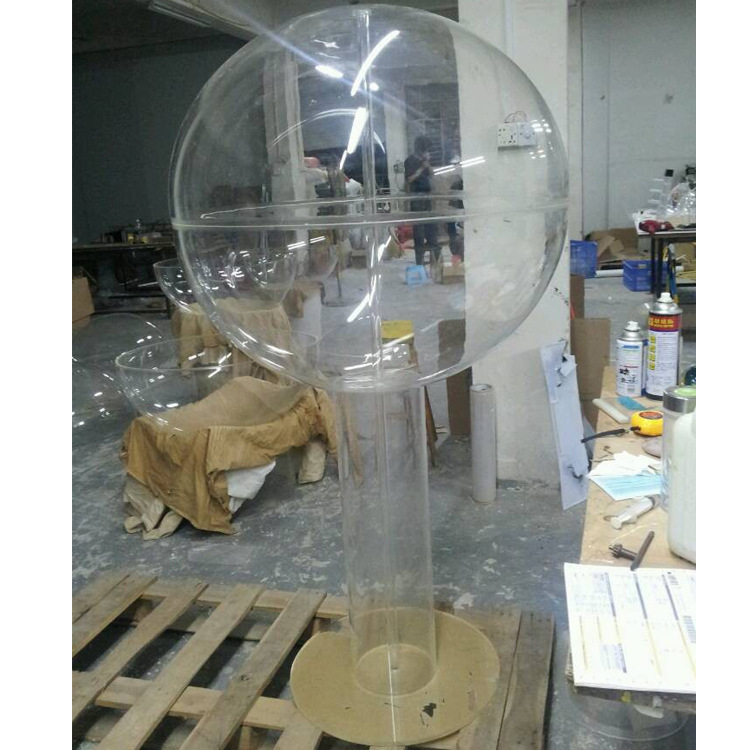 灯泡球罩装饰 空心球造型 亚克力球透明球加工 防护罩