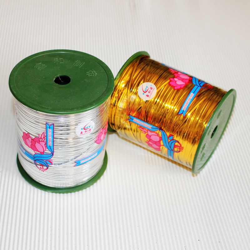 供应金银扎丝礼品礼盒糖盒鲜花包装扎绳金属扎丝彩色扎丝魔带