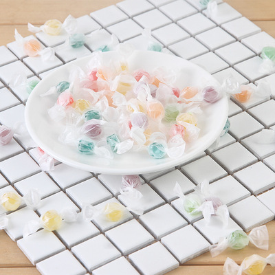 the republic of korea snacks wholesale White Romantic Scrub Pearl candy 2.5kg Fruit drop New year sugar factory