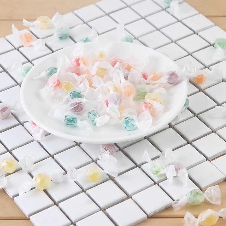 the republic of korea snacks wholesale White Romantic Scrub Pearl candy 2.5kg Fruit drop New year sugar factory