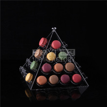 亚克力马卡龙展示架金字塔陈列架透明甜品亚克力蛋糕架亚克力工厂