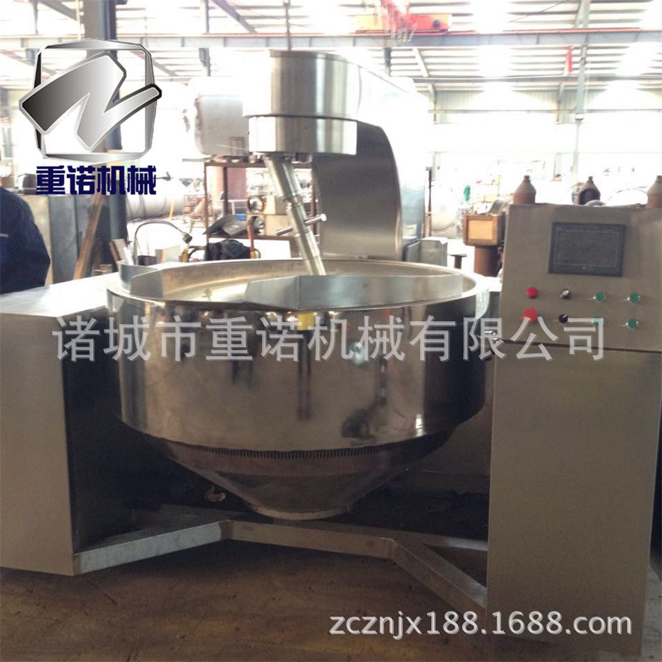诸城食品机械厂家直销电加热行星搅拌炒锅 智能温控酱料炒锅