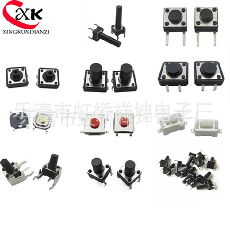 专业生产贴片/插脚轻触开关2*4  3*3 3*6   4.5*4.5 6*6  12*12