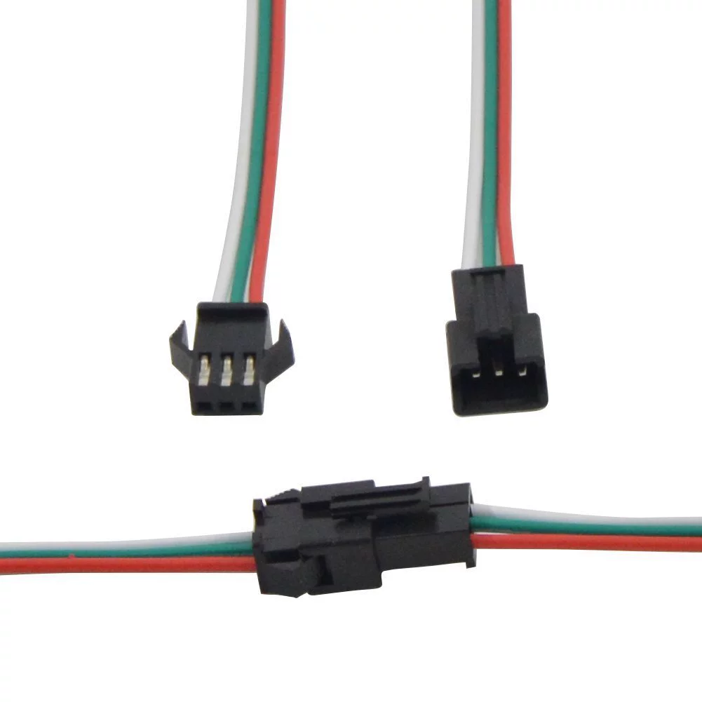 WS2812B SM2.54 разъем LED 3PIN JST мужская головка 10см специальная цена