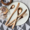 Salad spoon fork stainless steel fork spoon spoon fork bending month 304 restaurant tableware Western food home supplies