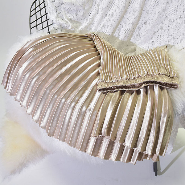 Fashionable summer retro pleated skirt