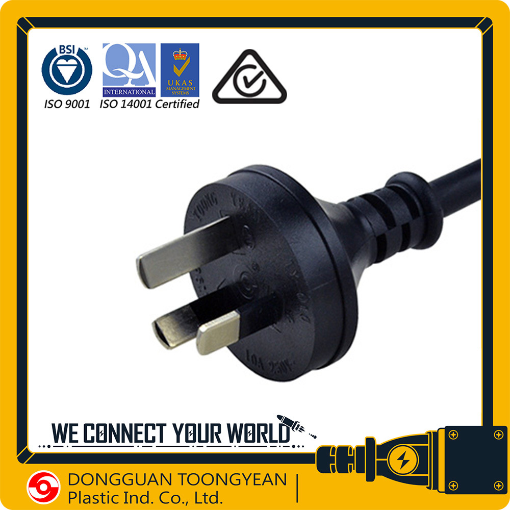 澳规三插，澳洲三插，澳洲电源线，澳洲三字插TY-016 新西兰插头