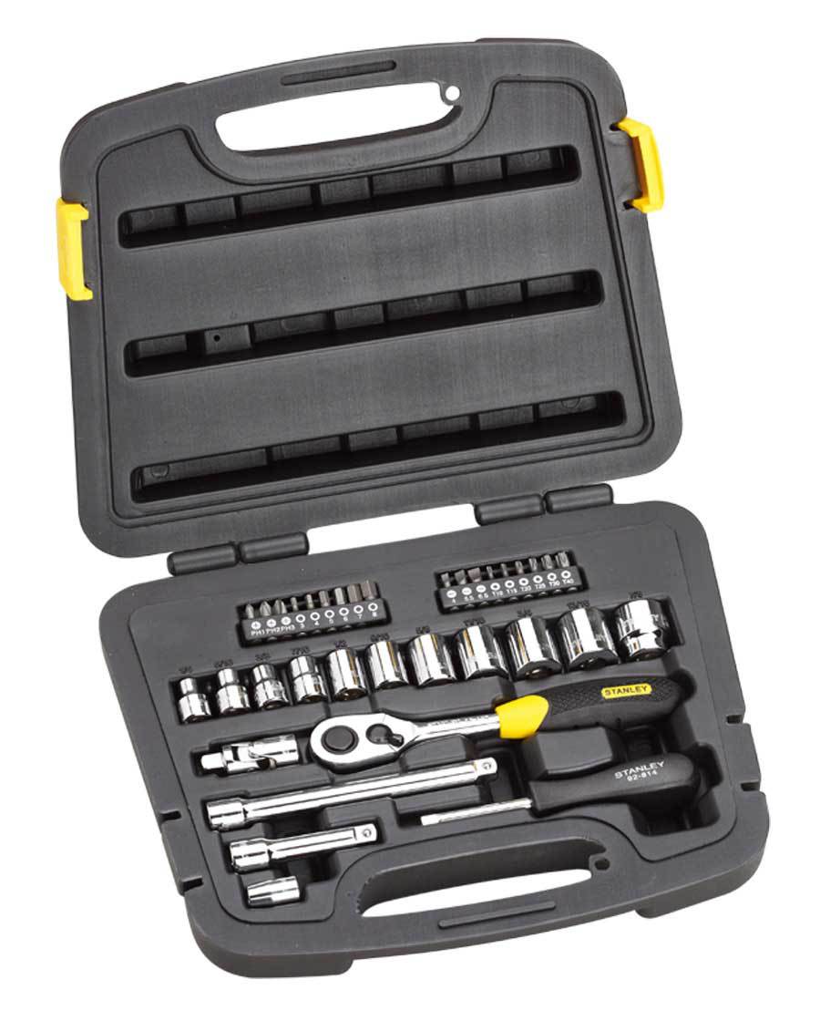 史丹利35件套10mm英制套筒+棘轮扳手组套汽车修理工具94-692-22