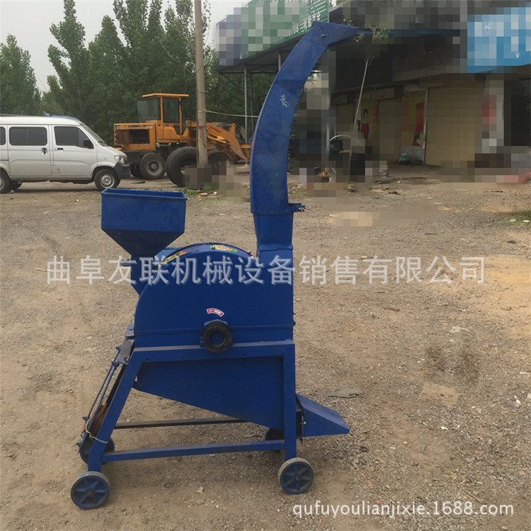 友联直销玉米秸秆青贮铡草机 牧草稻草揉搓机 粉碎揉丝机01