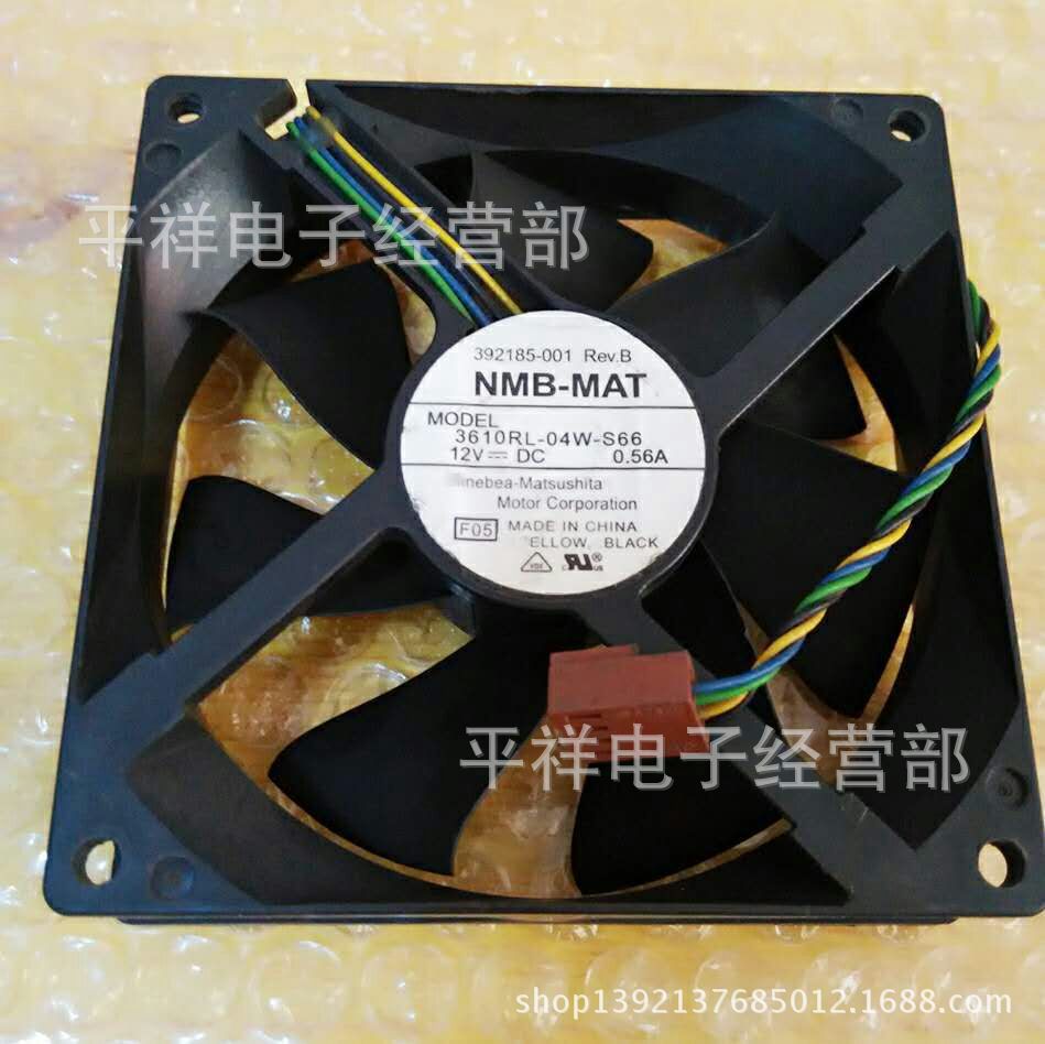 NMB 3610RL-04W-S66 9厘米9025 12V0.56A 4线温控 机箱散热风扇