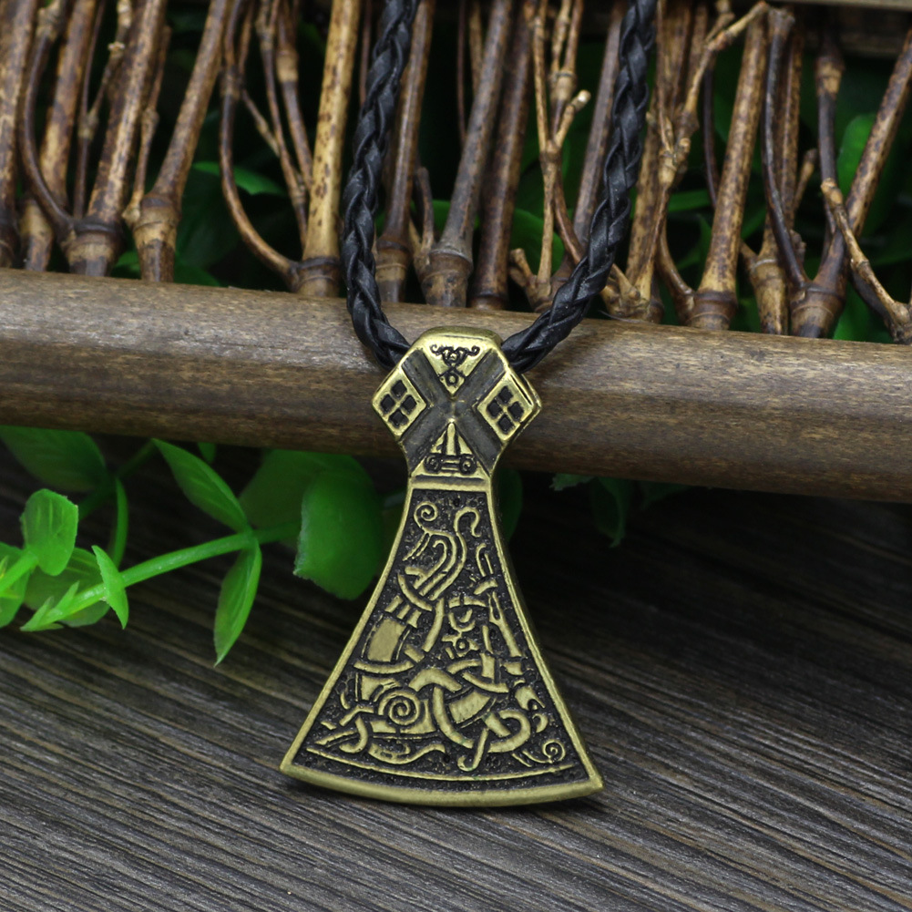 Viking Axe Pendant Necklace Image 3