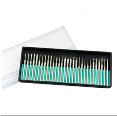 Diamond grinding head handle 3mm diamond sand grinding needle premium electroplated diamond grinding rod cylindrical conical spherical polishing head