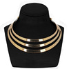 Fashionable metal choker, necklace, chain for key bag , accessory, European style, wholesale