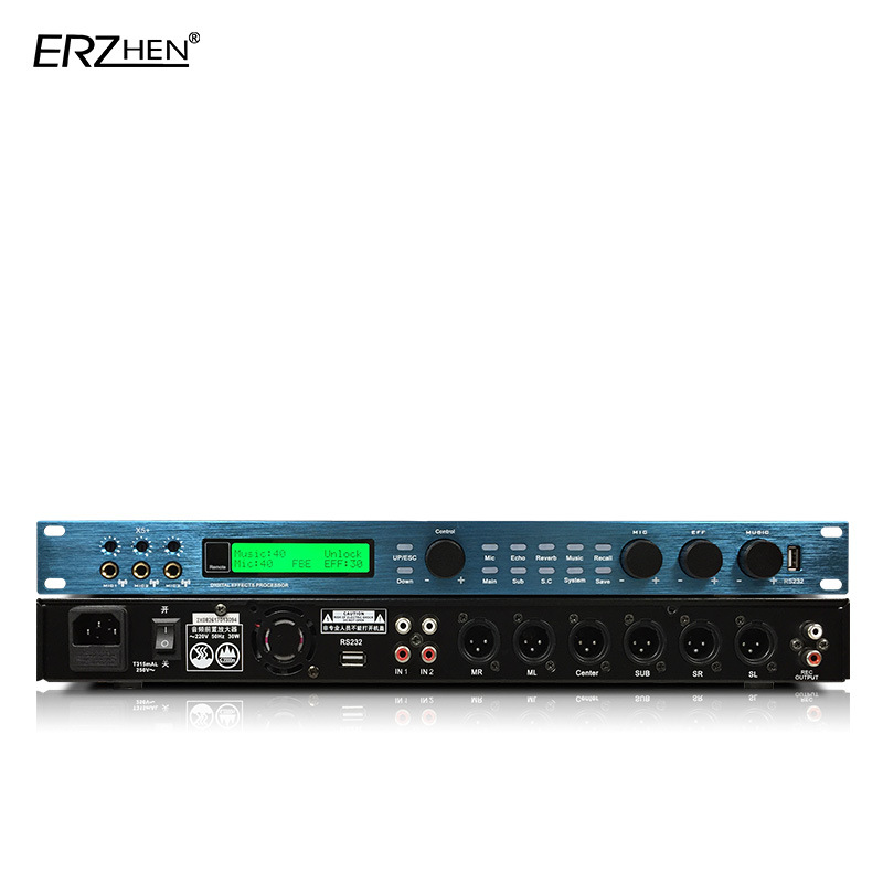 前级效果器 数字前置效果器 KTV数字效果器 防啸叫均衡x6效果器|ms