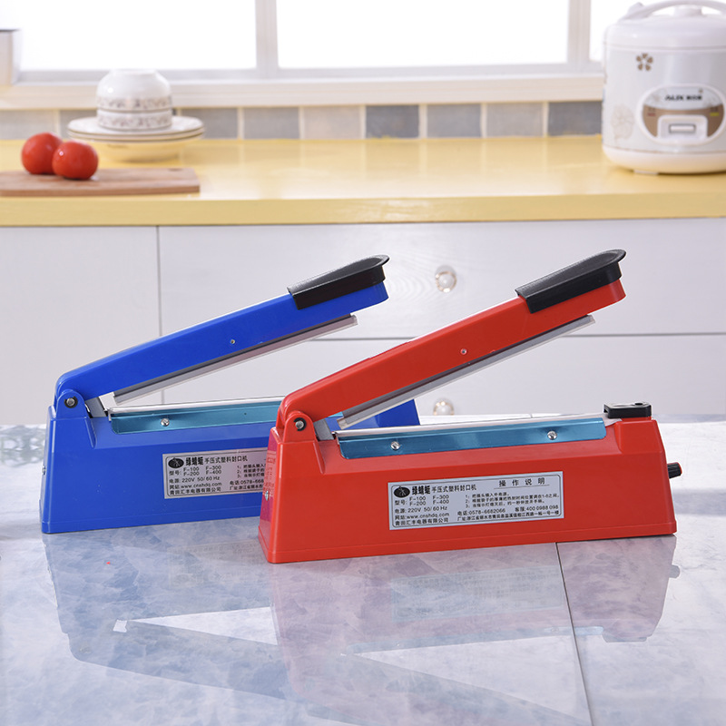 綠蜻蜓300型手壓式塑料封口機 純銅高頻變壓器 送1電熱絲高溫布