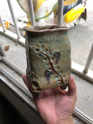 景德镇多肉花盆手工手捏粗陶韩式创意复古透气多肉老庄花盆植物盆|ms