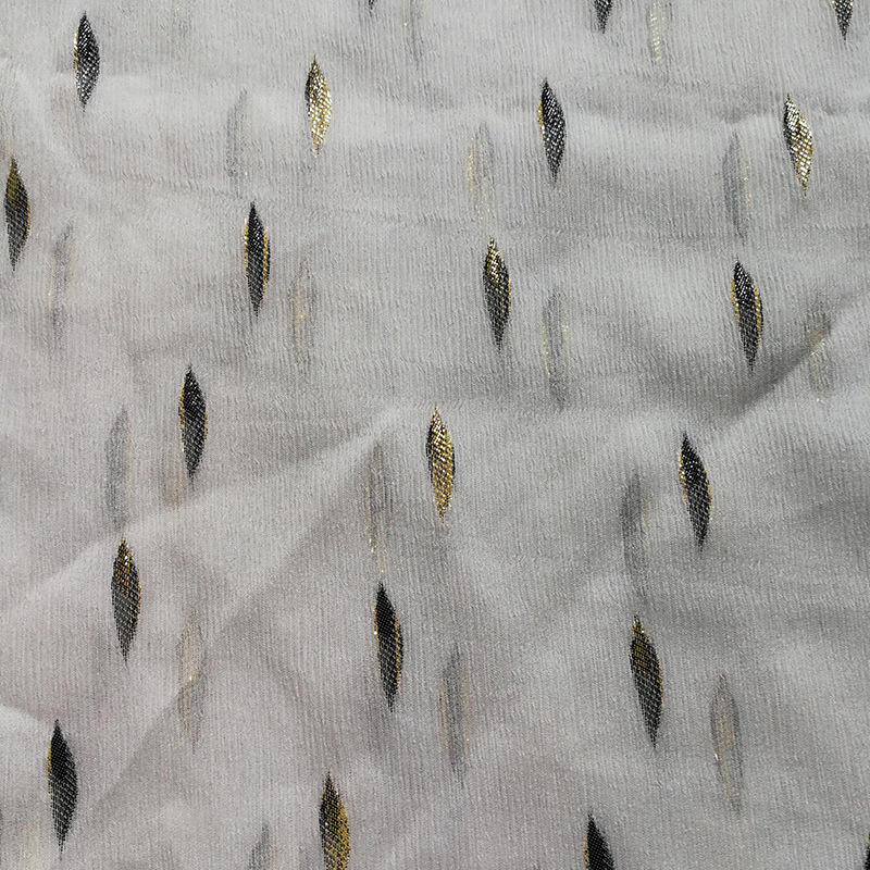 专业生产 金皮黑皮顺纡剪花绡 色布料  量大从优真丝提花面料定