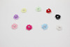 Handmade DIY colored little flower home textile headwear crafts decorative accessories lace plus drilling flowers