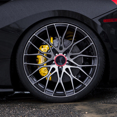 CNC车床定制汽车改装配件电脑锣加工铝合金轮毂中心盖车标车轮盖