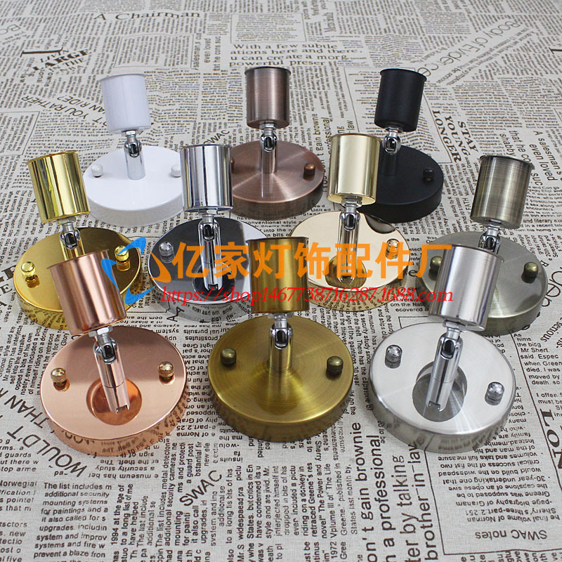 E27 bronce metal retro portalámparas universal 180 grados de dirección de alta temperatura de cerámica resistente portalámparas accesorios de la lámpara de iluminación