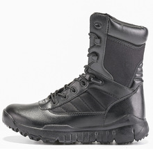 廠家直銷CQB.SWAT黑色作戰靴飛虎靴高幫秋冬透氣戰術靴男作訓鞋