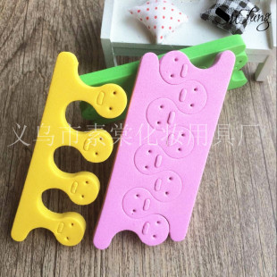 Factory direct smiling face finger splitter color split splitter split toe finger eva