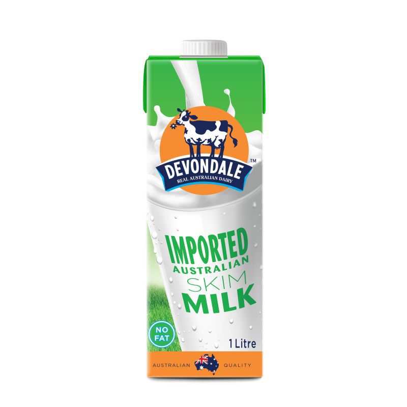 澳洲德運牛奶 德運脫脂牛奶 女士成人純牛奶1L 現貨批發