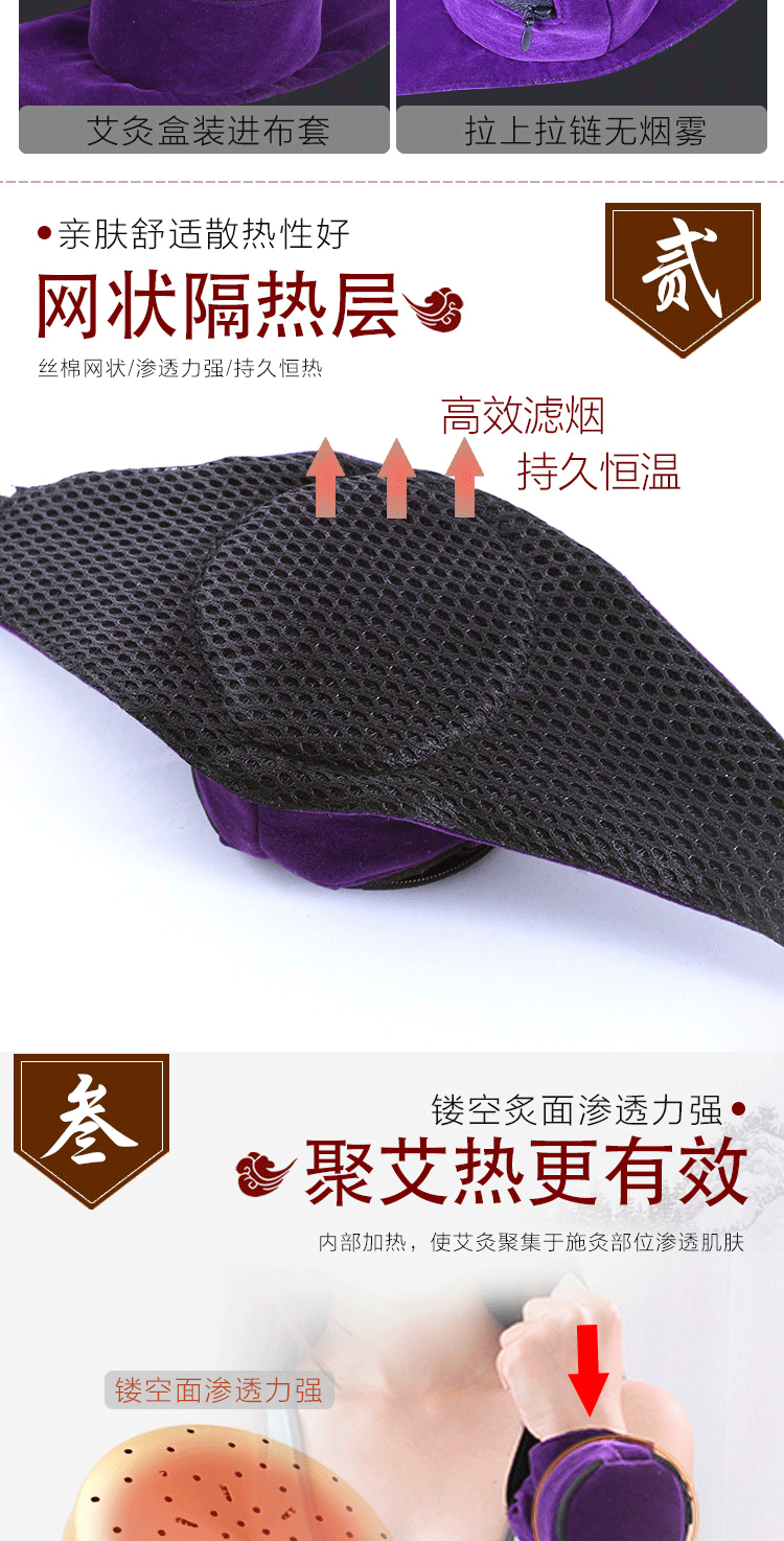 Single-Panel Copper Moxibustion Box with Fleece Cloth Cover Warm Moxa Therapy Device for Body Wellness and Massage quality and texture