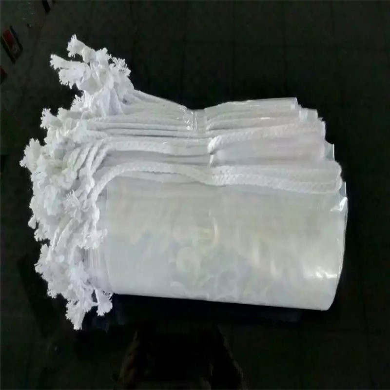 定制东莞双层穿绳收束口磨砂cpe塑料抽绳袋白色pe松紧扣包装袋-阿里巴巴