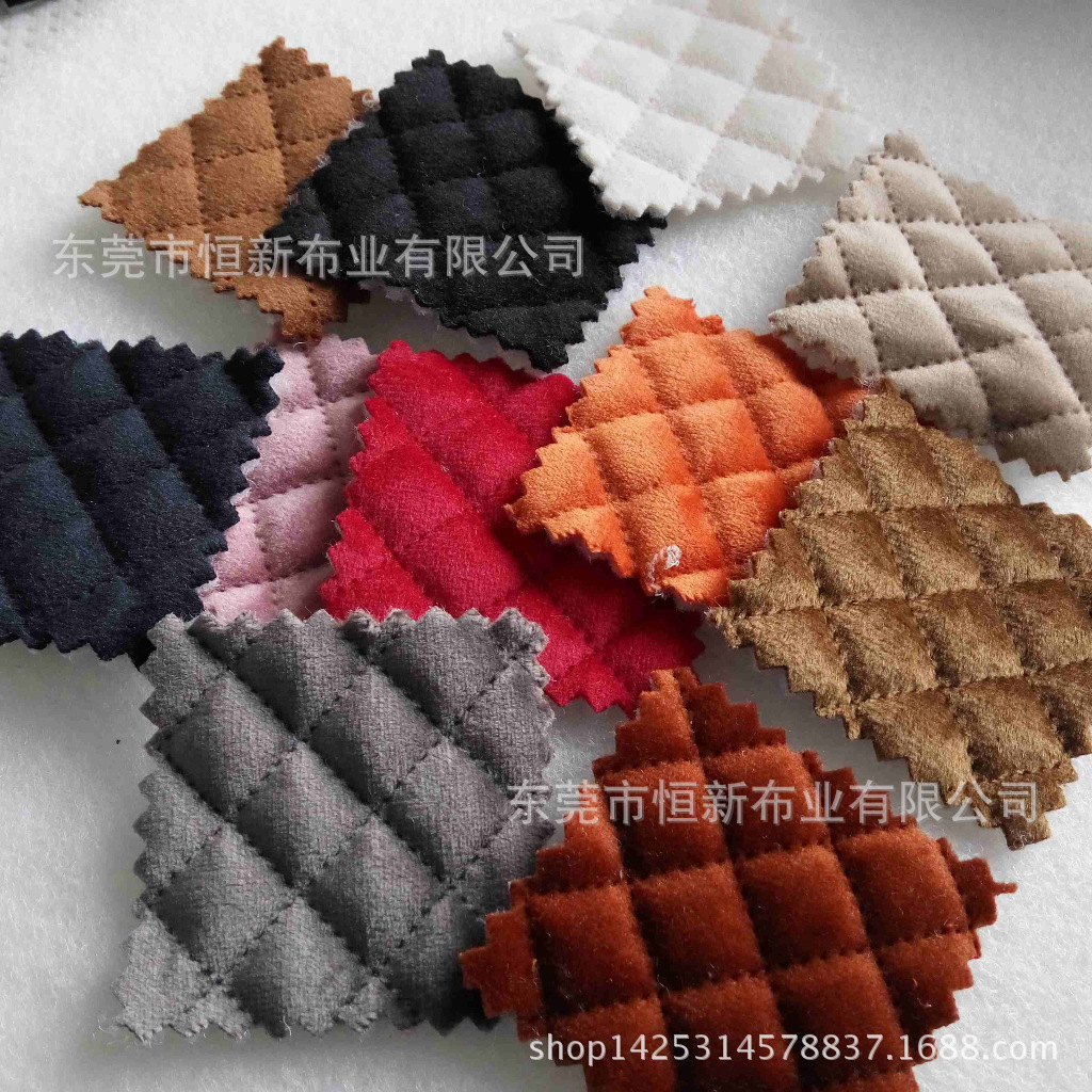 厂家直供超声波无线压花夹棉天鹅绒剪毛绒丝绒布制衣家纺用毛毛布