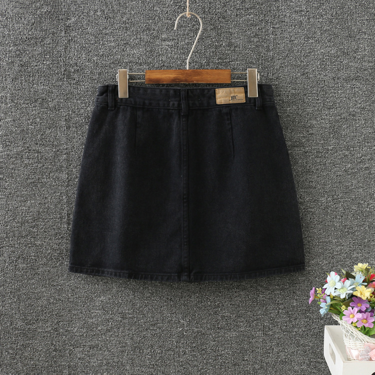 牛仔半身裙_韩版高腰牛仔大码女裙夏季胖mm