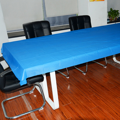 厂家直销 批发塑料喜庆一次性桌布 多色超厚台布137*274cm