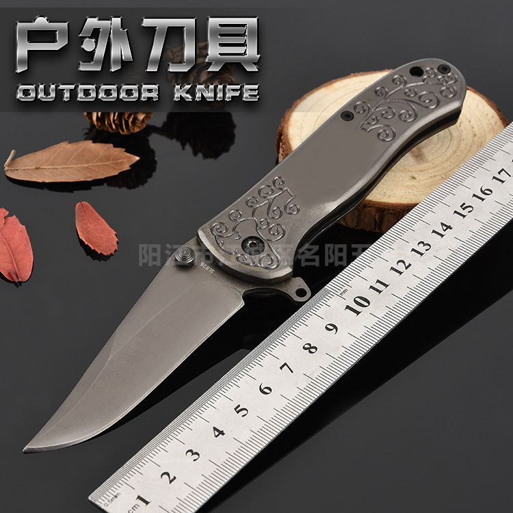 厂家直销 丛林折叠刀 多功能求生小刀 野外不锈钢防身刀