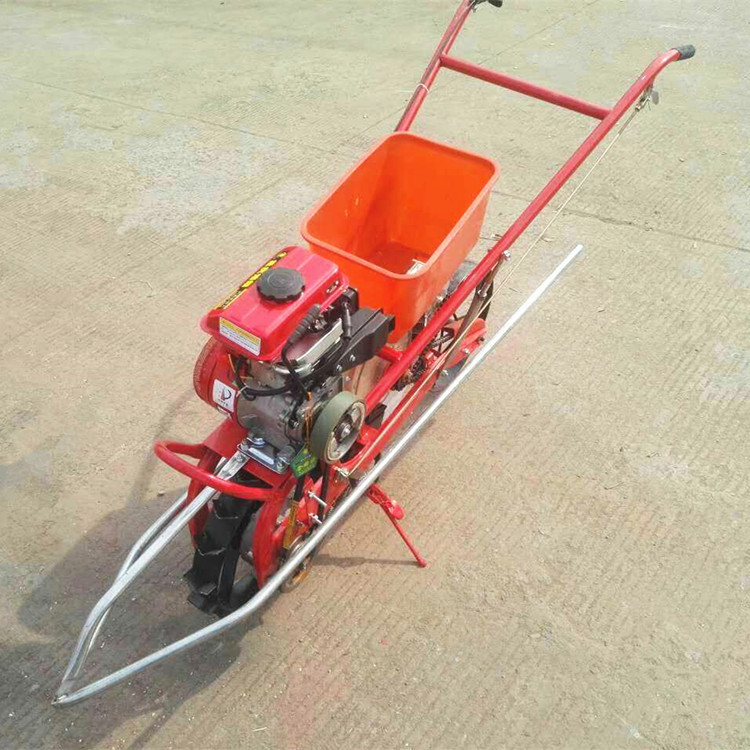 花生自走式播种机 大功率自走式播种机 汽油手推式可调花生点播机
