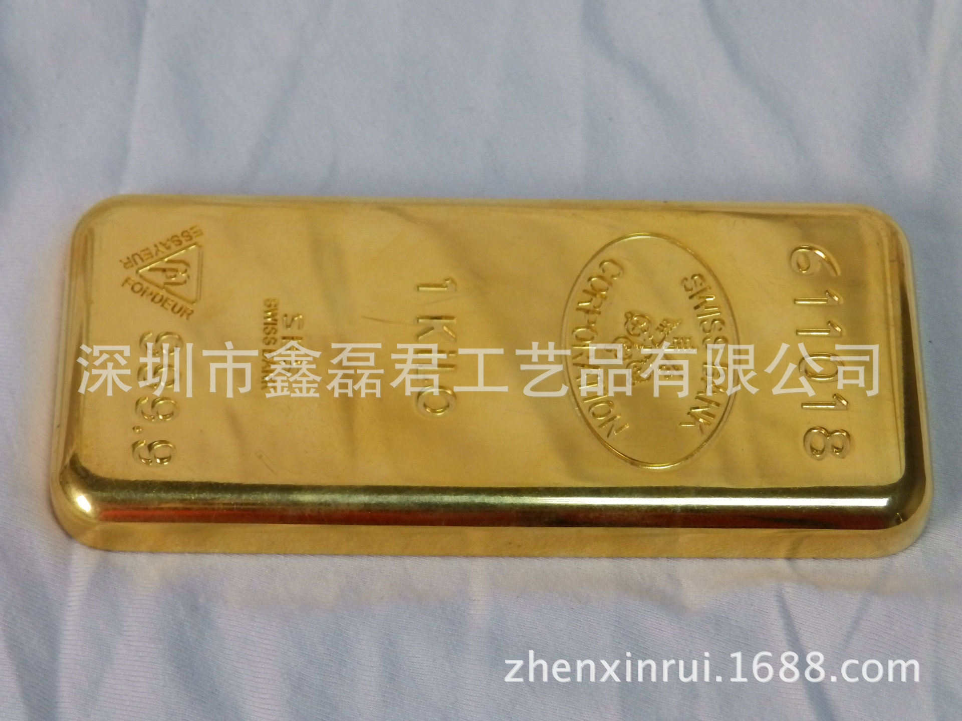 定制投资金条展示样品纸镇铜油压纪念币锌合金镀金金条厂家-阿里巴巴