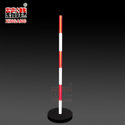 薪港加油站反光标志杆座加油站反光警示杆座反光PVC杆座反光PVC柱