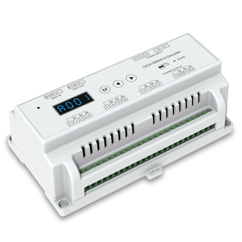 DMX hot -selling 12 -channel DMX512 constant voltage decoder DMX512 LED controller D12