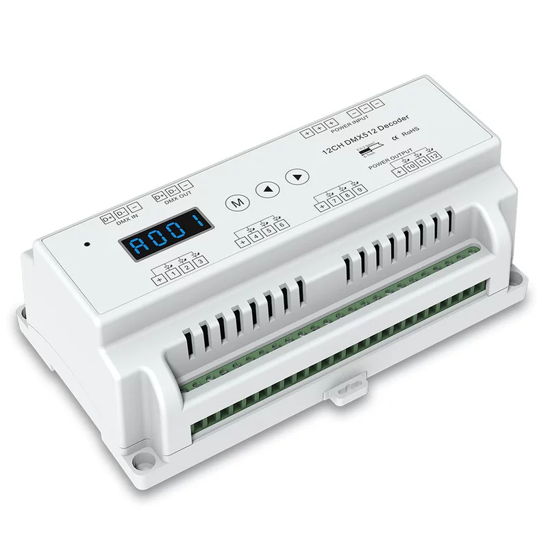 DMX hot -selling 12 -channel DMX512 constant voltage decoder DMX512 LED controller D12