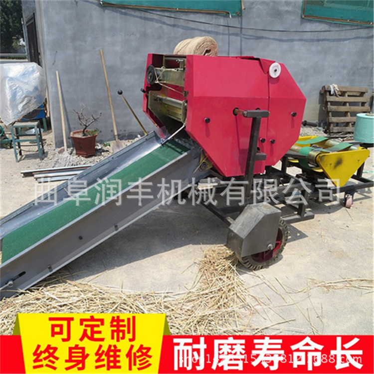 杂草打捆包膜机 拉伸膜青贮打捆包膜机 土豆秧打捆包膜机