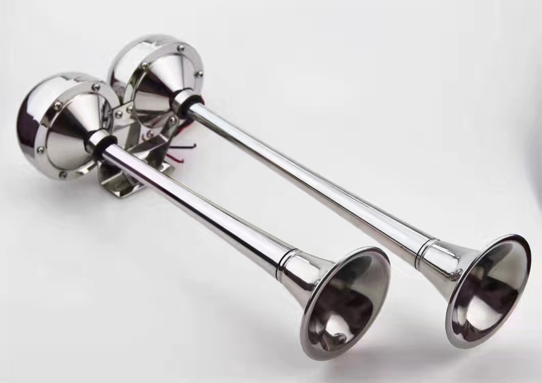 游艇不锈钢双管电喇叭 快艇不锈钢双管电喇叭 游艇不锈钢电喇叭