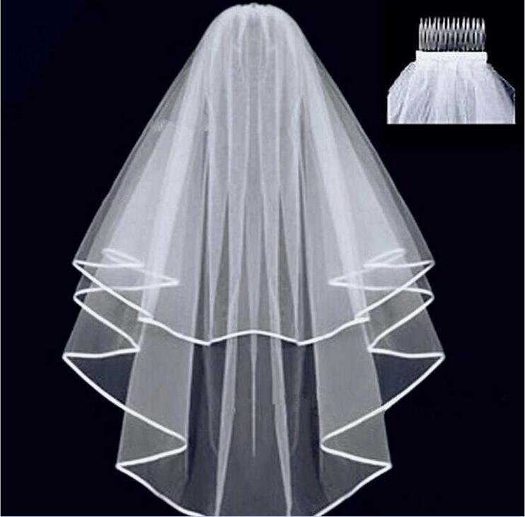 (Wholesale), bride's veil, double-layer tape, factory direct supply 2