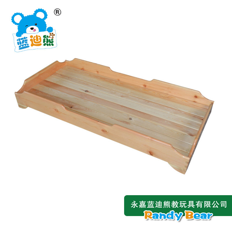 Kindergarten pine strip bed childrens solid wood bed wood children's bed Kindergarten solid wood bed early advice bedroom bed