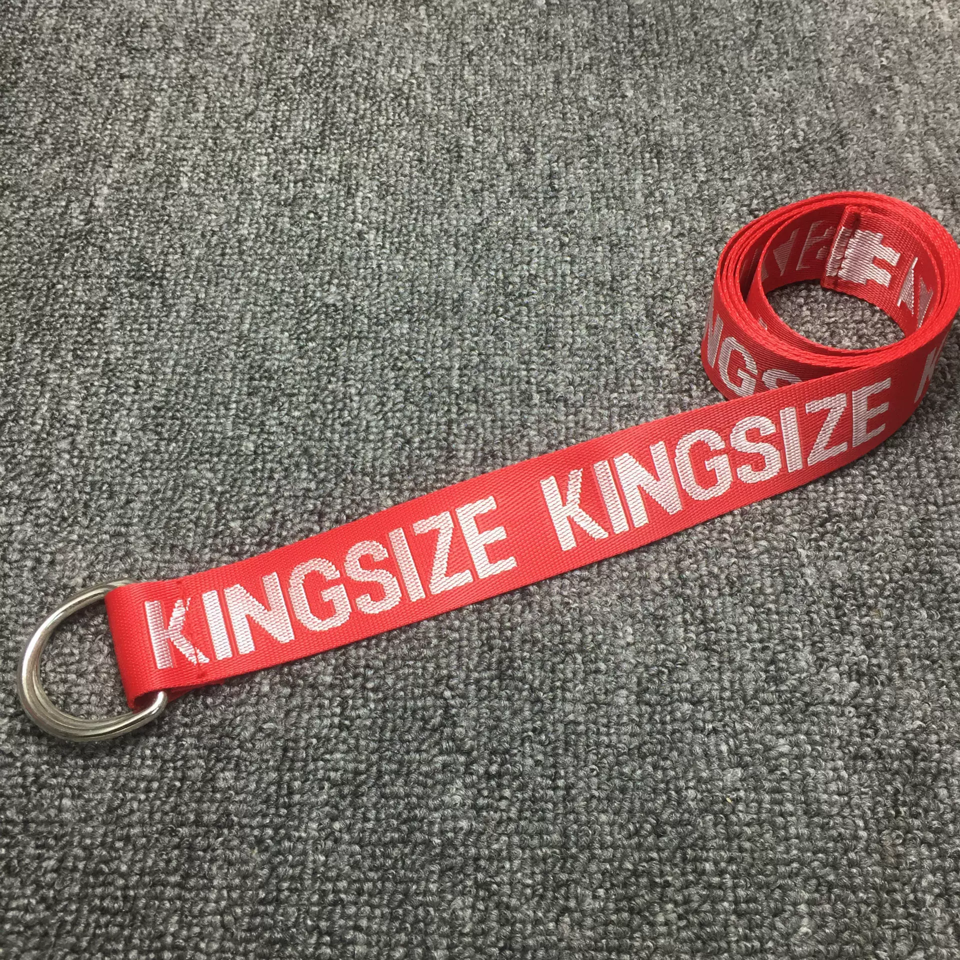 Nylon long belt with letters, trousers