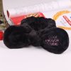 Velvet cute headband with letters, scarf for face washing, wholesale