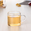 Heat -resistant glass tea cup Smelling cup transparent glass small cup with handle small flower cup