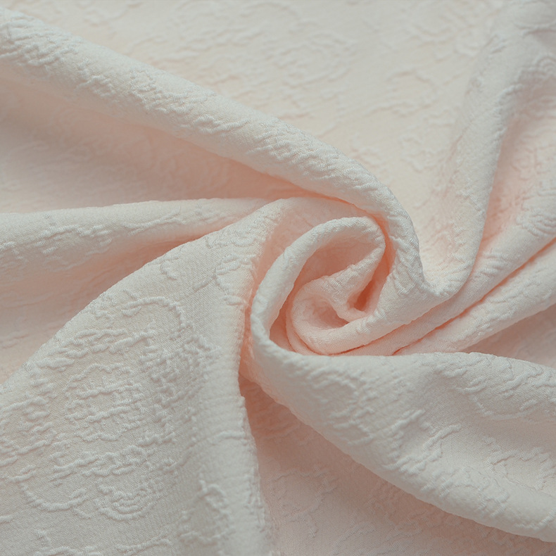 厂家直销D-732#	质感柔软泡泡提花 内衣泳装针织面料大量现货批发