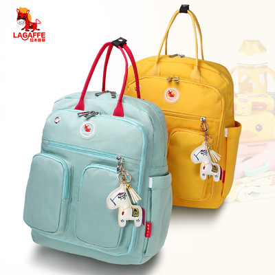 厂家直销妈咪包双肩防水多功能大容量妈咪包孕妇包时尚纯色母婴包|ru