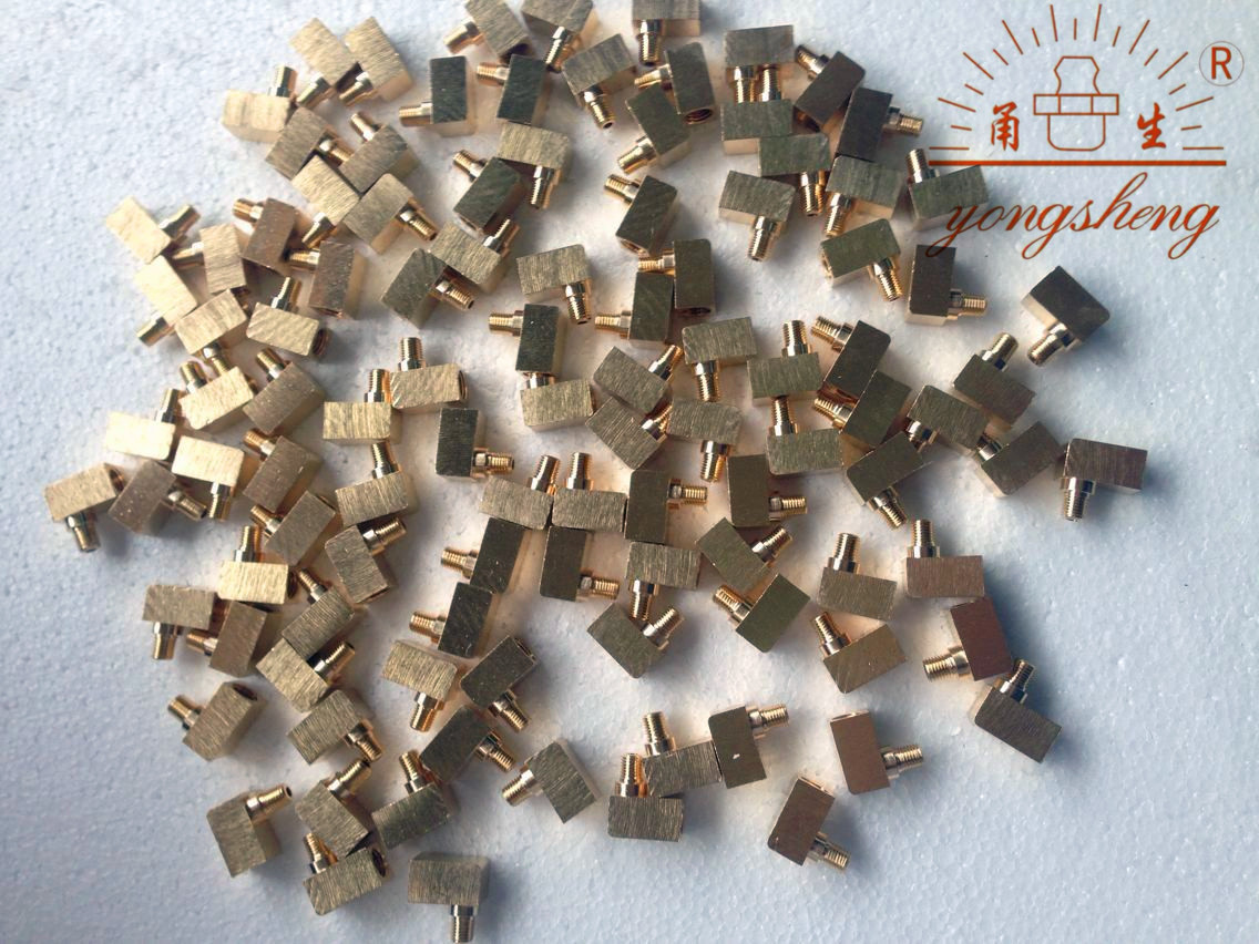 批发PL直角内卡铜卡套 油管M6X1 4MM 6MM铜油管连接接头 弯接头