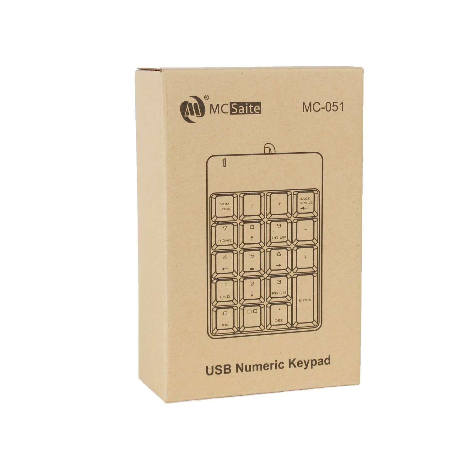 Проводной цифровой клавиатурный набор MCSaite 19 клавиш, маленький ноутбук для бизнеса, дома, банковский учет, пароль MC051