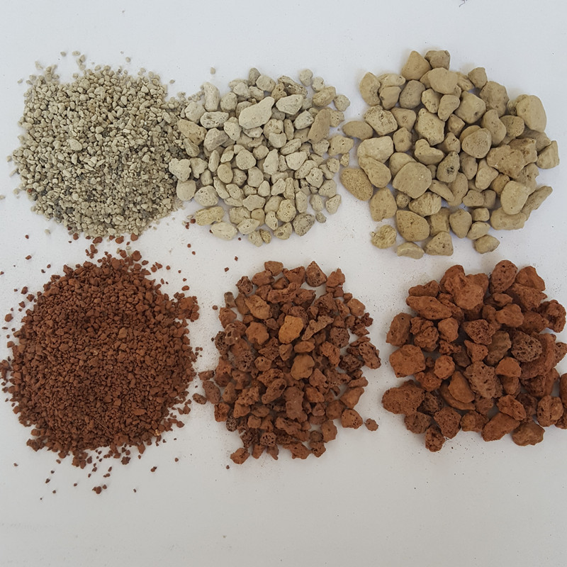 厂家批发园艺多肉用绿沸石 火山石 黑火山石 彩虹石 黄金沙